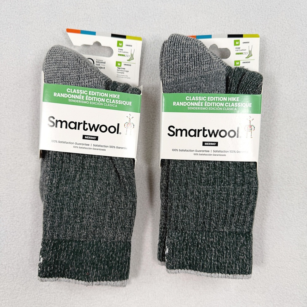 Smartwool (Lot Of 2) Classic Edition Hike Socks Size M Unisex Merino NEW